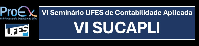 VI Seminário UFES de Contabilidade Aplicada - VI SUCAPLI